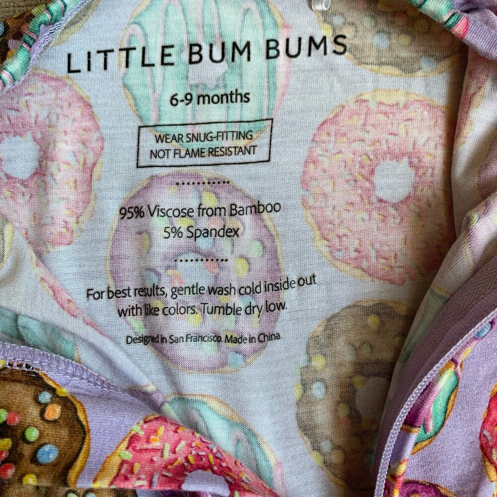 Bums & Roses Donut Ruffle Footie - Picture 3 of 7